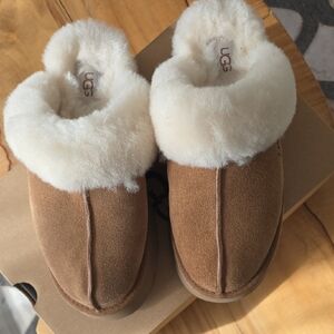 NEW! in Box UGG Platform Slides